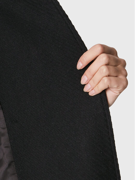 Herskind Herskind Palton de lână Astra 4580830 Negru Regular Fit