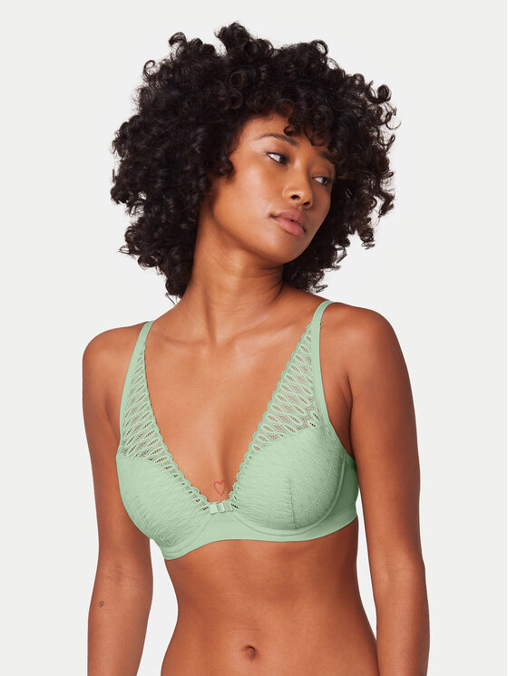 Triumph Bralette krūšturis Aura Spotlight 10216460 Zaļš