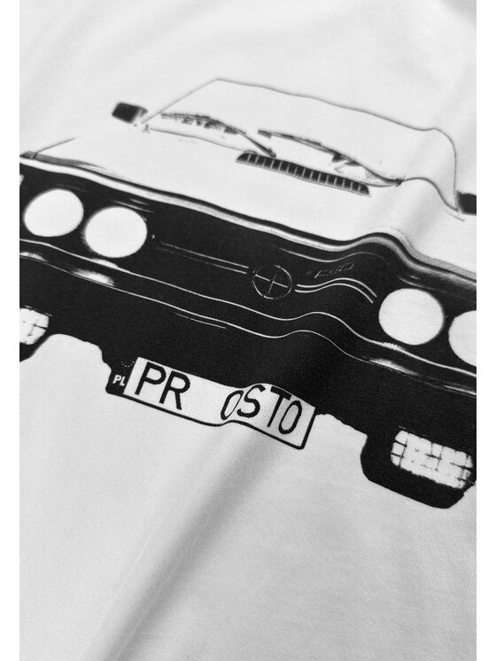 PROSTO. PROSTO. T-Shirt Polonez Biały Oversize