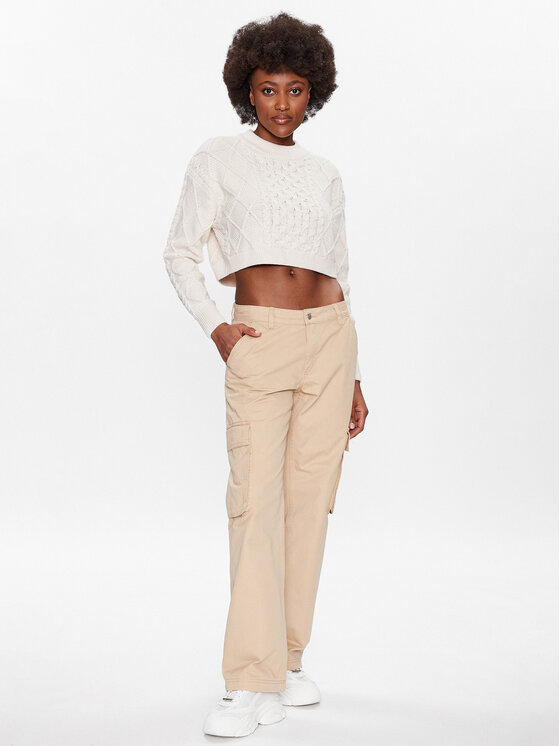 Gina Tricot Gina Tricot Джинси Cargo 18418 Бежевий Regular Fit