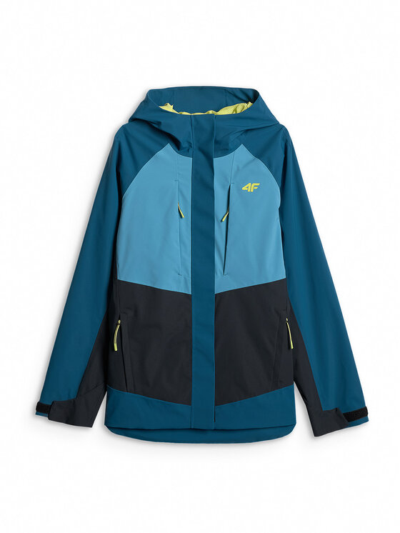 4F 4F Kurtka wielofunkcyjna TREKKING Turkusowy Regular Fit