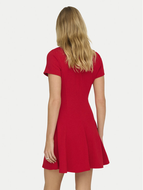 ONLY ONLY Kasdieninė suknelė Kenya 15370506 Raudona Regular Fit