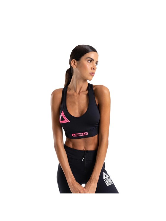 Biustonosz sportowy LaBellaMafia, Rozmiar M, Czarny, TOP HIGHLIGHT 2 BLACK