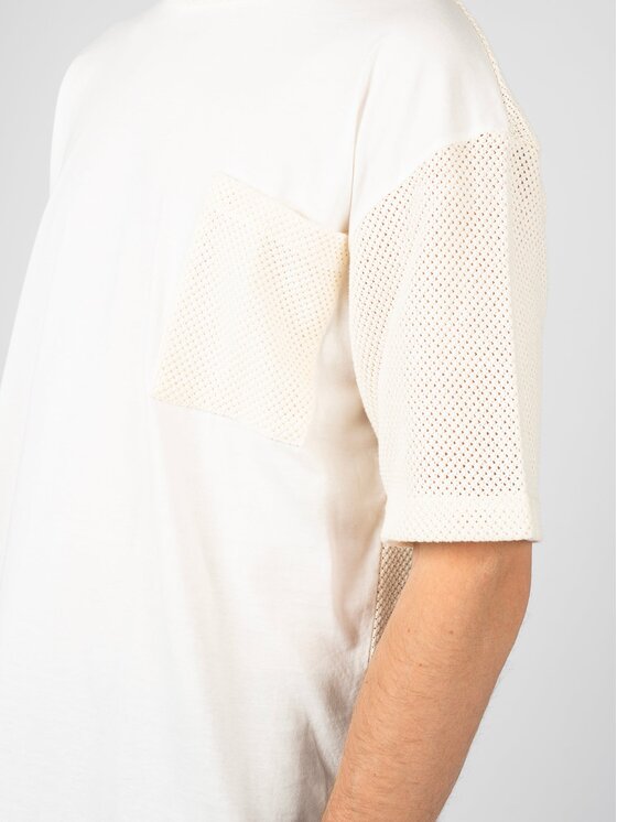 Xagon Xagon T-shirt P25082MBM201 Écru Regular Fit