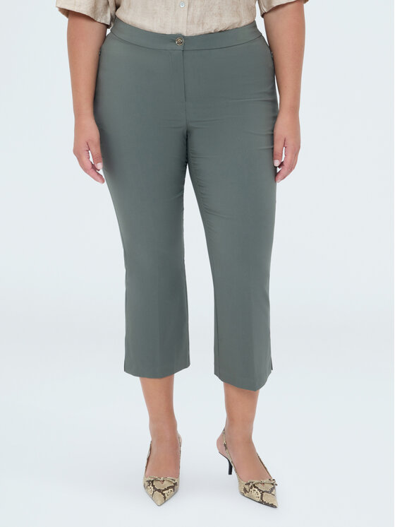 Fiorella Rubino Fiorella Rubino Spodnie materiałowe P708L002409N035 Zielony Regular Fit