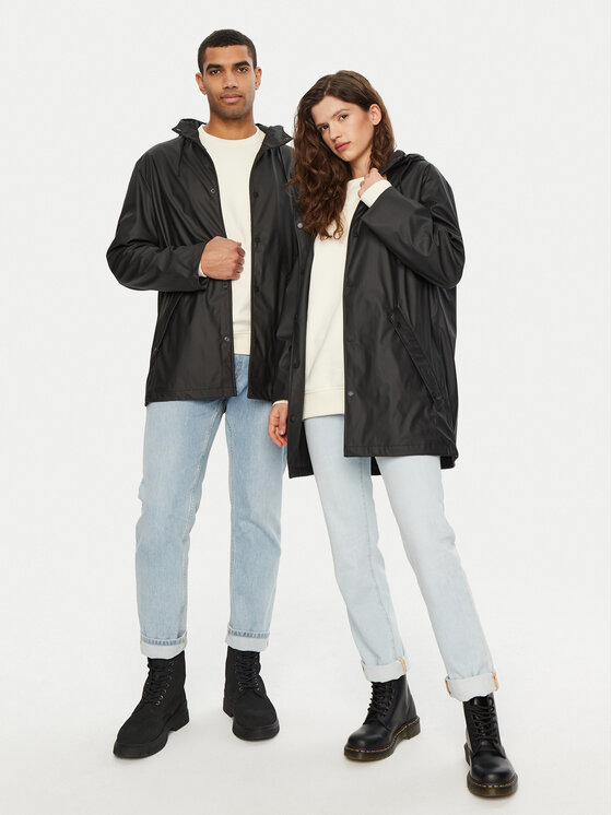 Hunter Hunter Μπουφάν αδιάβροχο HARU0003242 Μαύρο Regular Fit