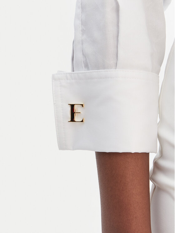 Elisabetta Franchi Elisabetta Franchi Cămașă CA-141-61E2-V390 Alb Regular Fit