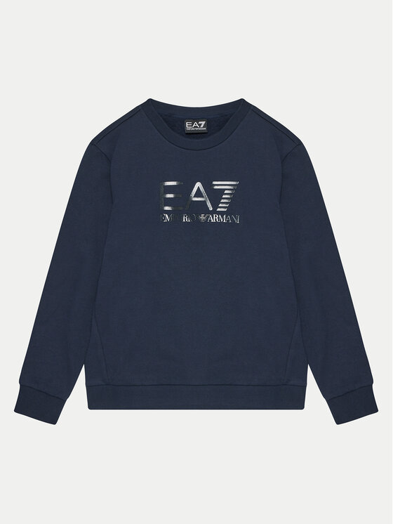 EA7 Emporio Armani Mikina 6DBM57 BJEXZ 1562 Tmavomodrá Regular Fit