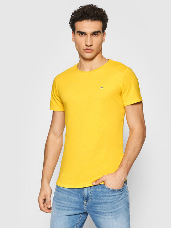 Tommy Jeans Tommy Jeans Tricou Jaspe DM0DM09586 Galben Slim Fit