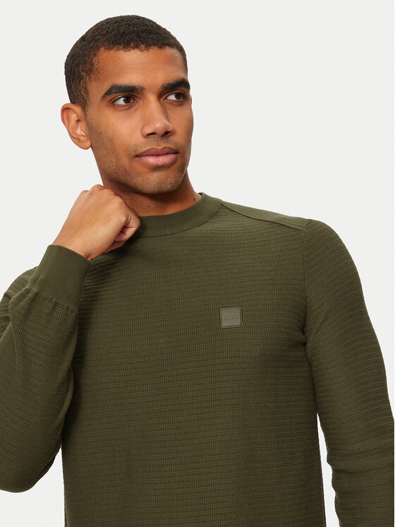 BOSS Boss Maglione Anion_S 50527584 Verde Regular Fit