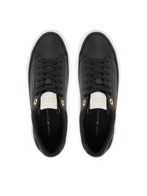 Tommy Hilfiger Tommy Hilfiger Sportcipők Th Foxing Platform Leather FW0FW09018 Fekete