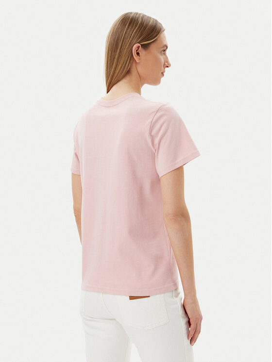 Wrangler Wrangler Póló 112362576 Rózsaszín Regular Fit