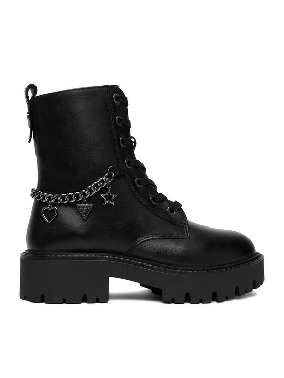 Guess Guess Черевики CEO-CI12-LEA-04 Чорний