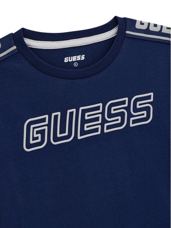 Guess Guess Majica L4YI50 J1314 Mornarsko modra Regular Fit