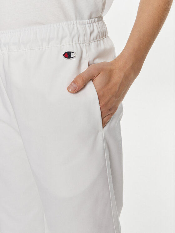 Champion Champion Pantaloni scurți sport 117202 Alb Relaxed Fit
