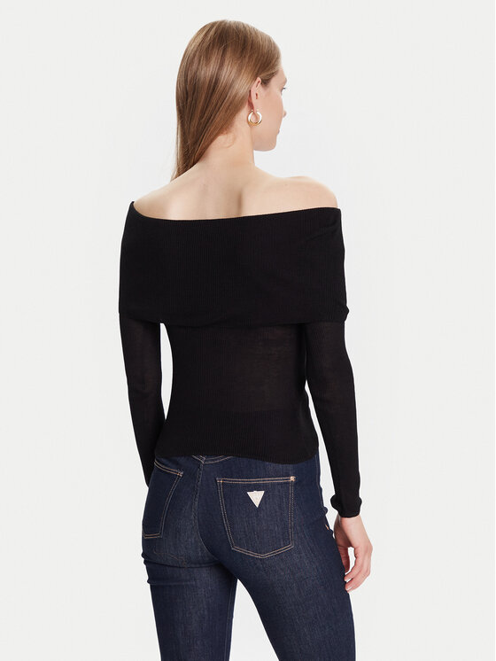 Guess Guess Svetr W5BR48 Z0612 Černá Slim Fit