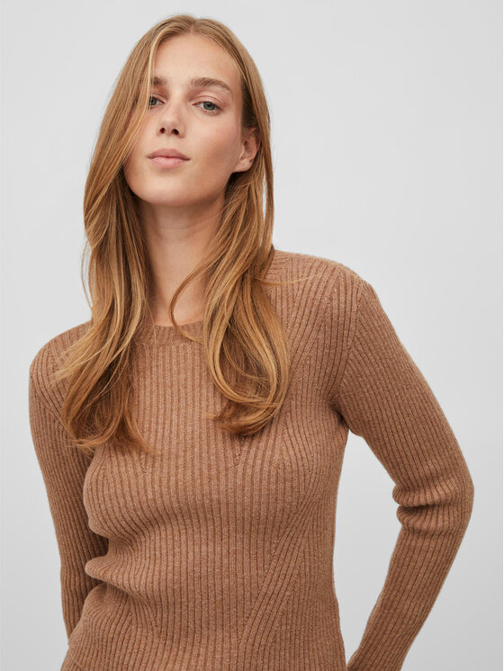 Vila Vila Maglione Corin 14075795 Marrone Regular Fit
