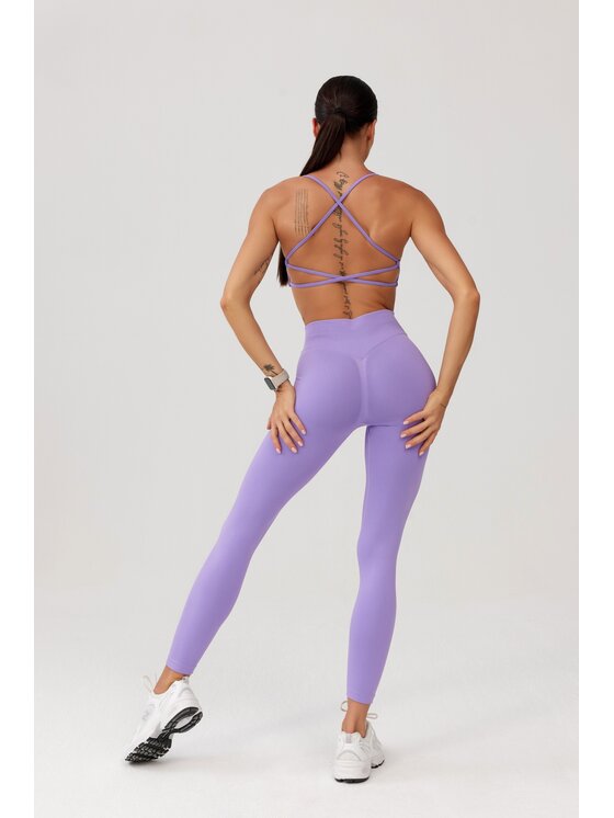 ROUGH RADICAL ROUGH RADICAL Getry SEAMLESS GLOW LONG Fioletowy Slim Fit