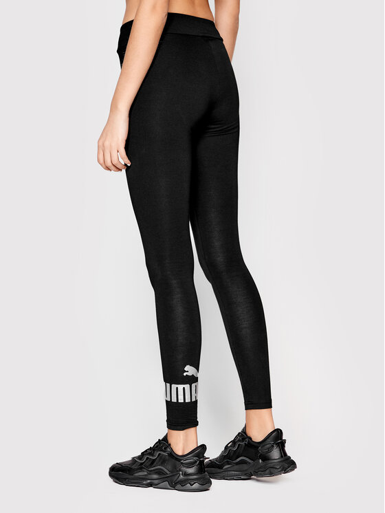 Puma Puma Legginsy Essentials+Metallic 848307 Czarny Slim Fit