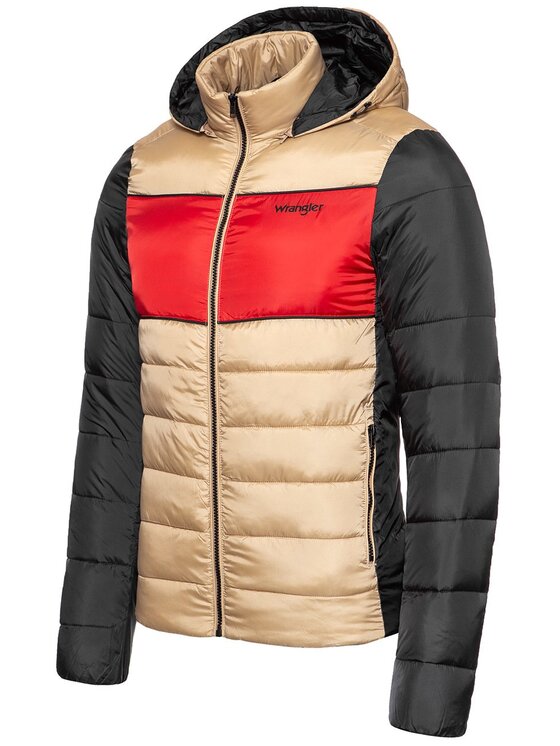 Wrangler Wrangler Giubbotto invernale 3COL PUFFER JACKET Nero Regular Fit
