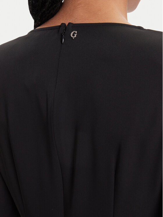 Guess Guess Kokteilinė suknelė W5YK10 WHCU2 Juoda Regular Fit