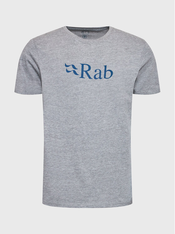 Rab T-shirt Stance Logo QCB-08-GYM Siva Regular Fit