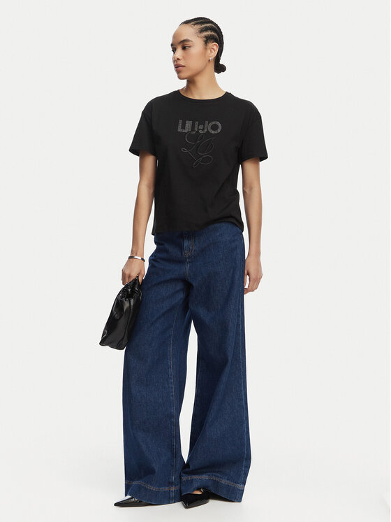 Liu Jo Liu Jo Тишърт WA6238 JS923 Черен Regular Fit