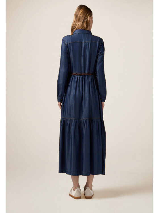 Oltre Oltre Vestito da giorno 7343R004855N034 Blu A-Line Fit