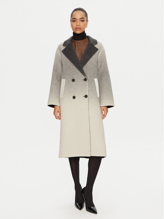 ViCOLO ViCOLO Wollmantel TS0017 Grau Regular Fit
