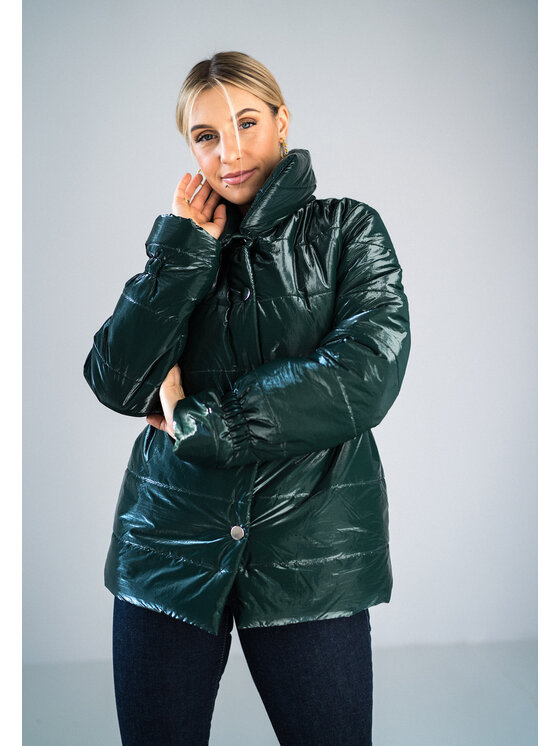 FIGL FIGL Zimní bunda M933 Zelená Regular Fit