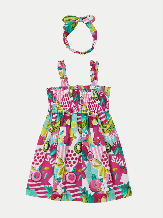 Mayoral Mayoral Rochie de vară 3947 Colorat Regular Fit
