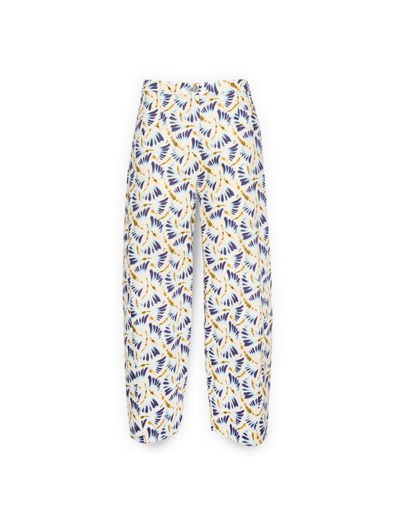 Elena Mirò Elena Mirò Spodnie materiałowe P189P200496N041 Biały Regular Fit