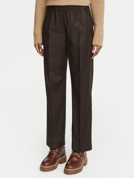 Weekend Max Mara Weekend Max Mara Hlače Hateley 2625136042 Smeđa Regular Fit