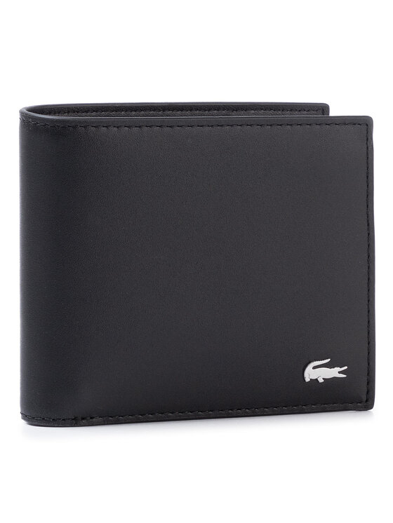 Lacoste Lacoste Sada peňaženka a puzdro na karty M Billfold Coin Box NH2505FG Čierna