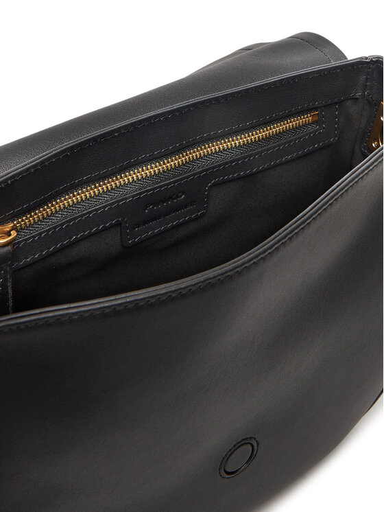 PINKO PINKO Ročna torba SADDLE CLASSIC Črna