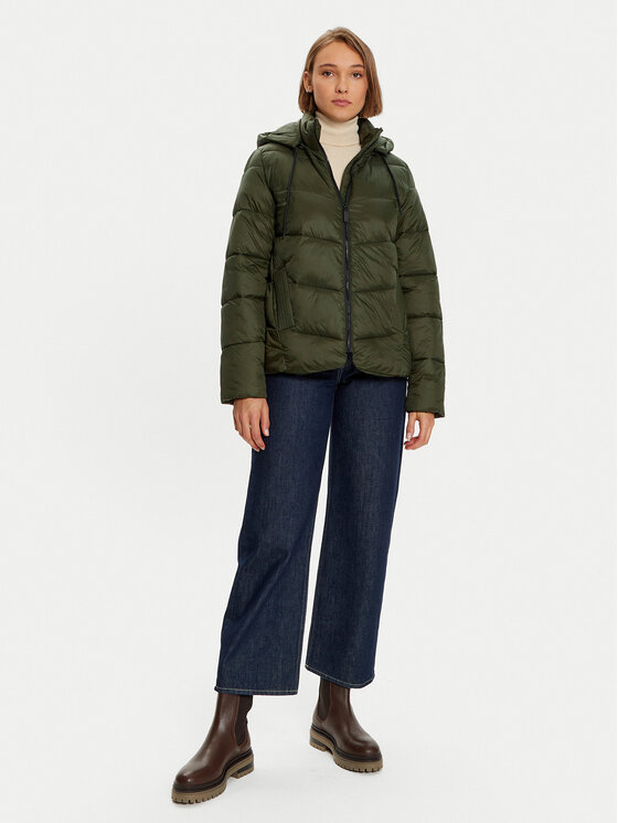 Kaffe Kaffe Giubbotto invernale Susanne 10508811 Verde Regular Fit