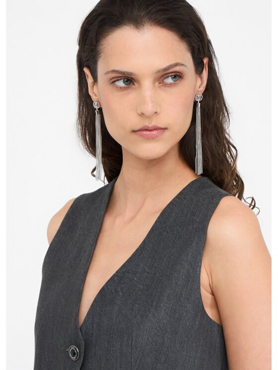 Liu Jo Liu Jo Gilet UF5226D026687457 Grigio Regular Fit