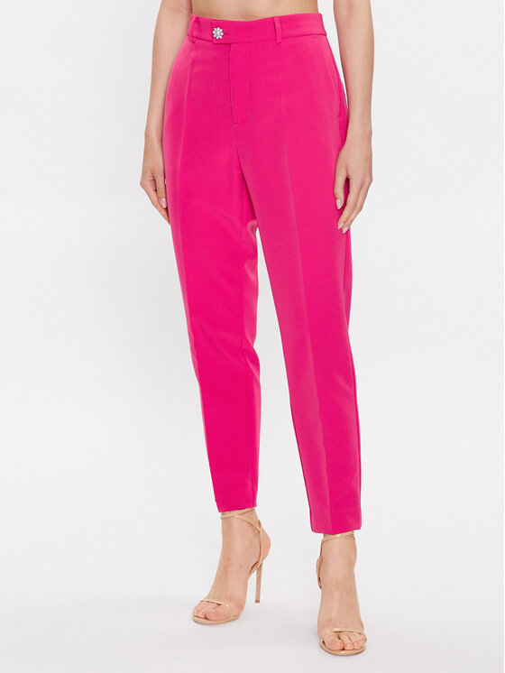 Custommade Bavlnené nohavice Paloma 999425545 Ružová Regular Fit