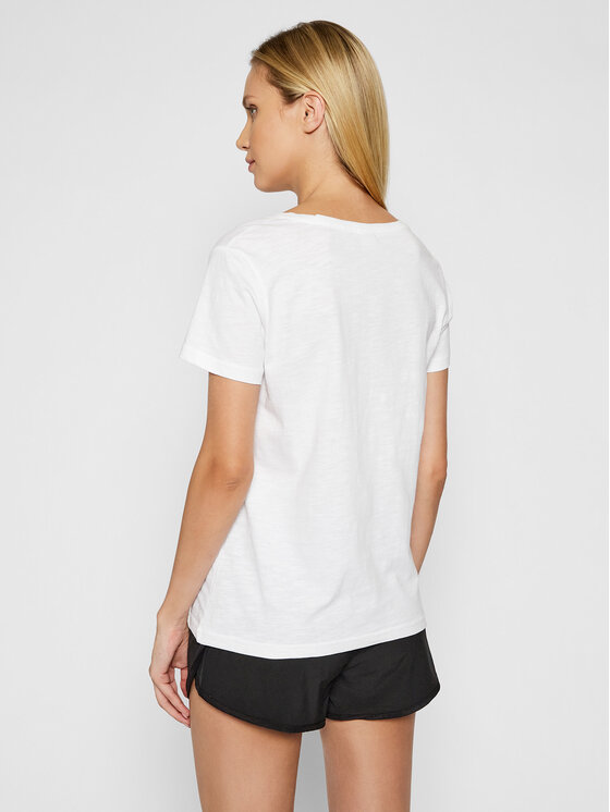 4F 4F T-Shirt NOSH4-TSD002 Biały Regular Fit