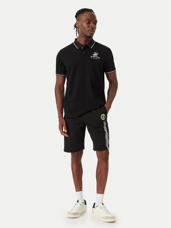 Beverly Hills Polo Club Beverly Hills Polo Club Polo M2607-HR Melns Regular Fit
