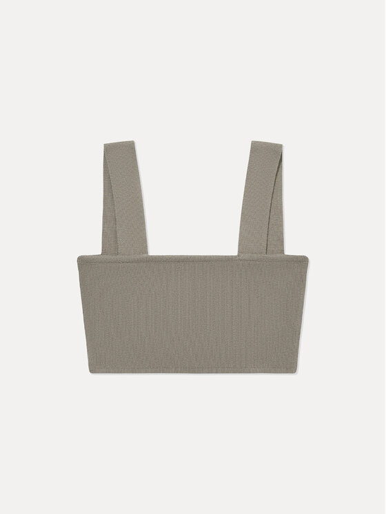 La Mania La Mania Top NEVER Szary Classic Fit