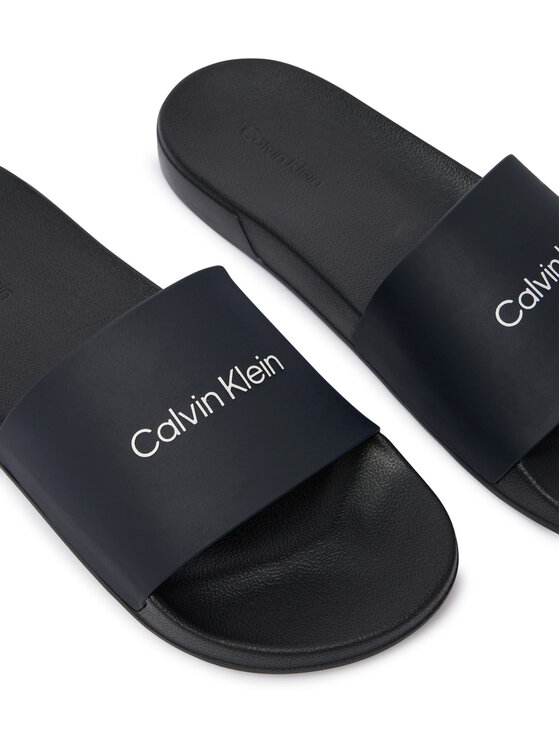 Calvin Klein Calvin Klein Šľapky Ess Slide Monobrand Cv HM0HM02107 Tmavomodrá