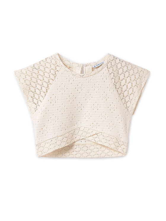 Mayoral Bluză 6042 Bej Regular Fit
