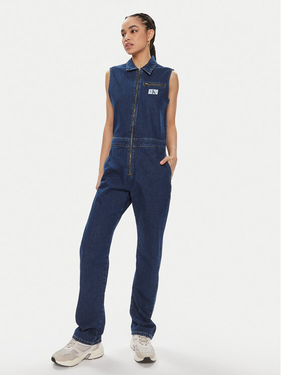 Calvin Klein Jeans Kombinezon J20J222840 Mornarsko modra Regular Fit