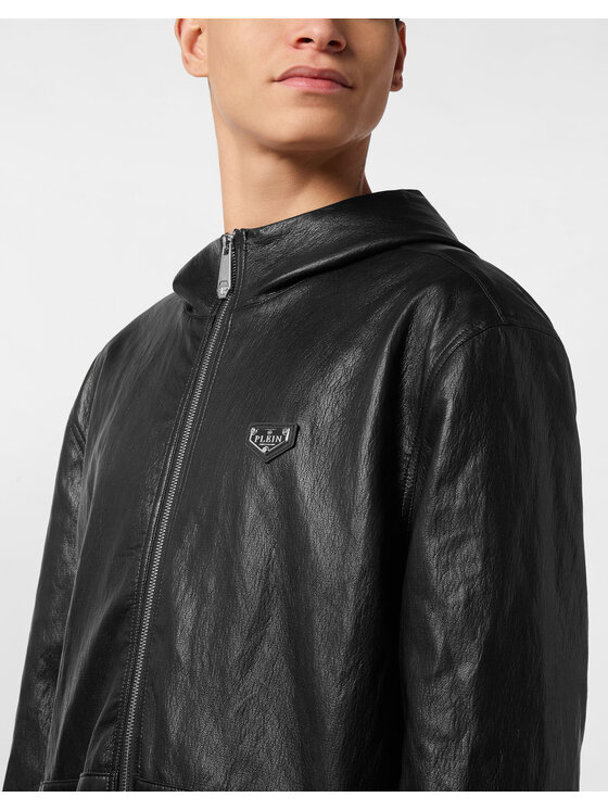 PHILIPP PLEIN PHILIPP PLEIN Wiatrówka 27861 Czarny Regular Fit