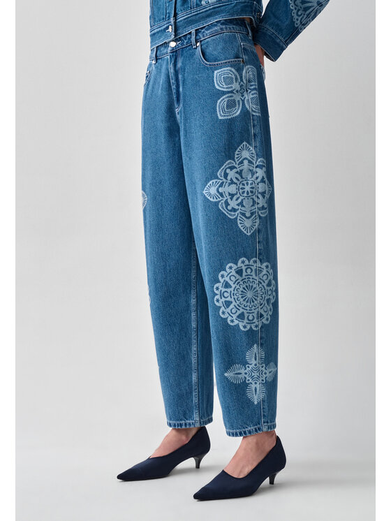 TATUUM TATUUM Jeansy POLA A Granatowy Loose Fit