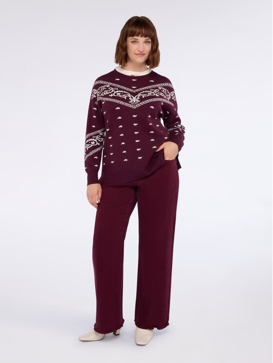 Fiorella Rubino Fiorella Rubino Cardigan M783L008181N0Z6 Bordeaux Regular Fit