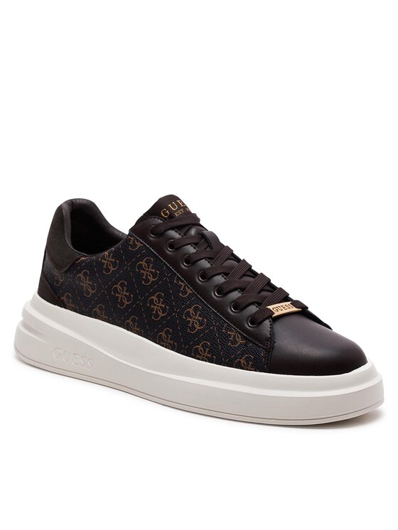 Guess Guess Sneakersy Elba FMPVIB FAL12 Brązowy