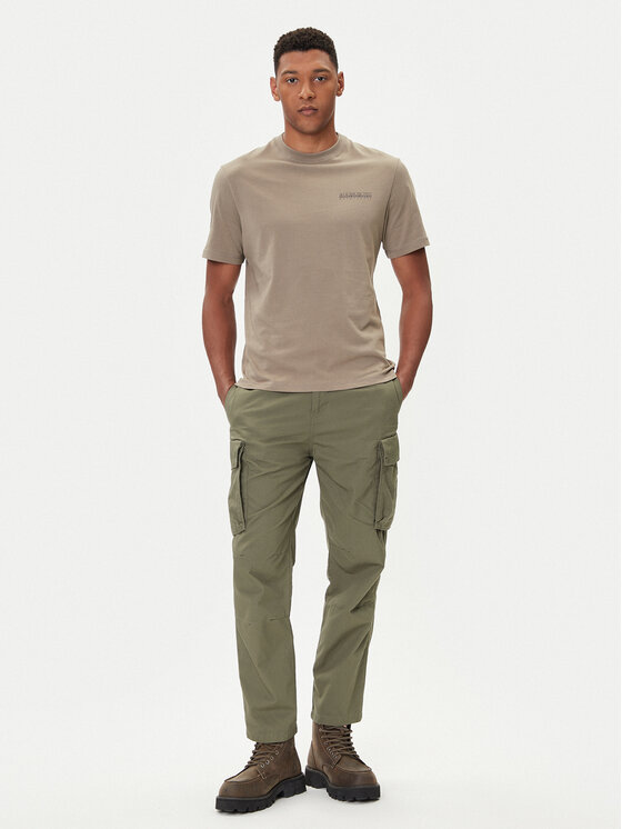 Napapijri Napapijri Stoffhose M-Tures NP0A88SW Grün Regular Fit