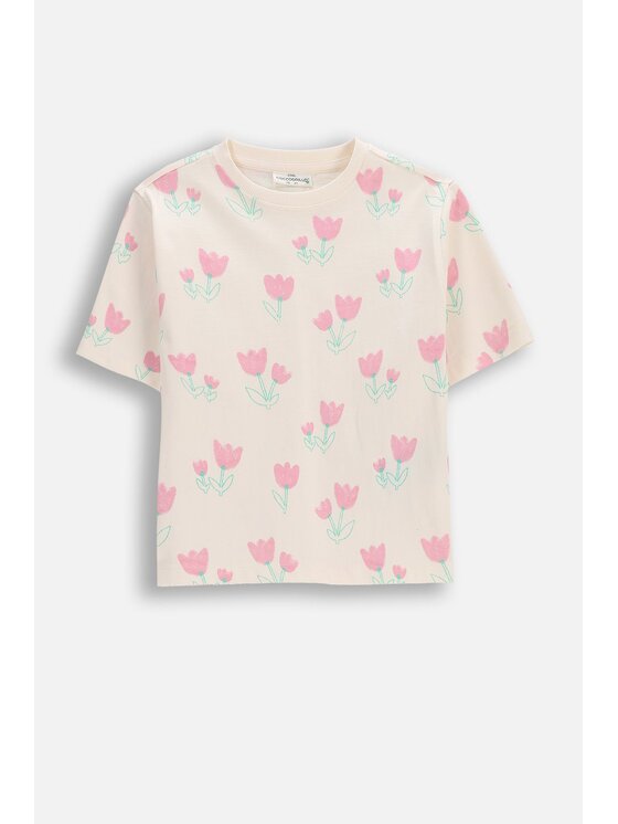 Coccodrillo Coccodrillo T-Shirt WC6143206TGK-003 Krémová Regular Fit